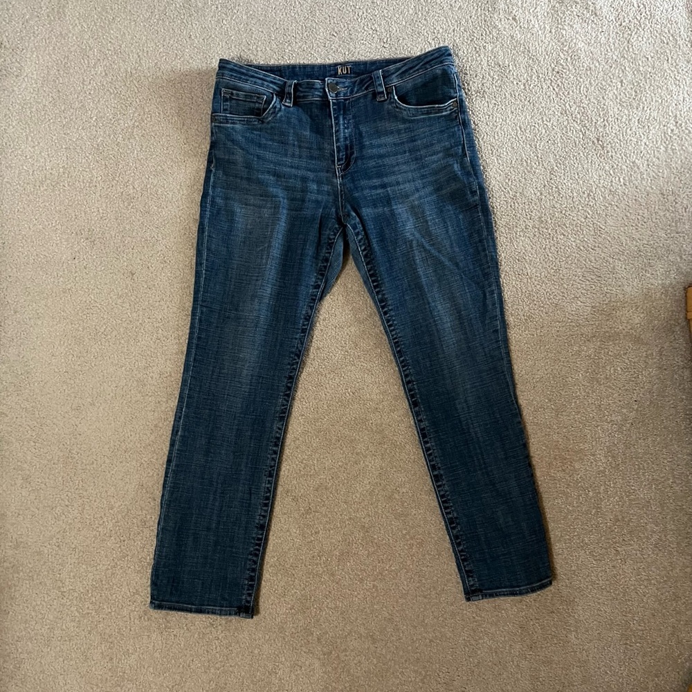 Straight Leg Denim Jeans